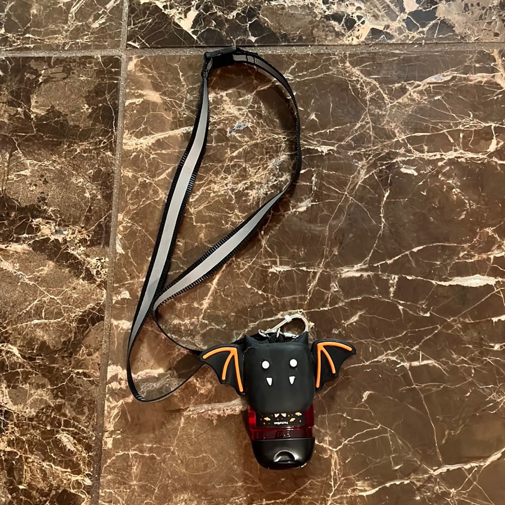 Bath Body Works lanyard, with hand sanitizer Vampire Blood.